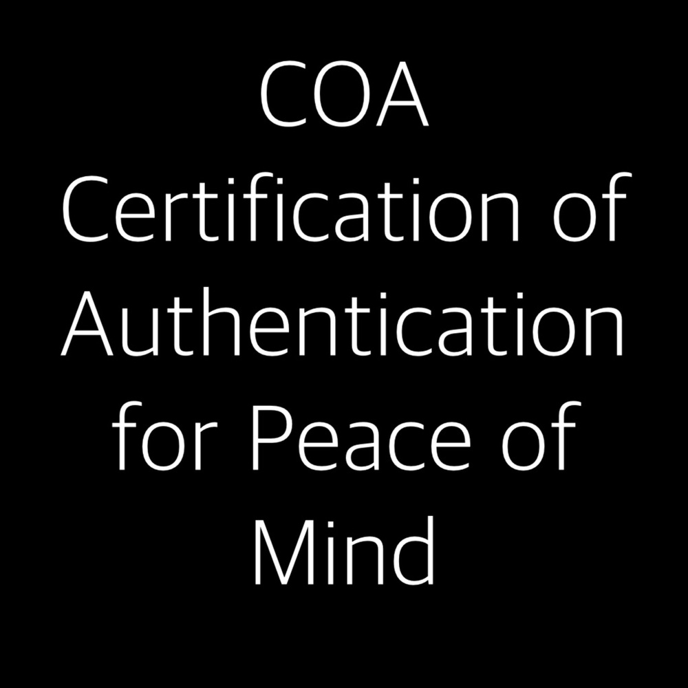 Certificate of Authentication